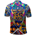 Autism Awareness Australia West Coast Eagles Polo Shirt Aboriginal Indigenous Art