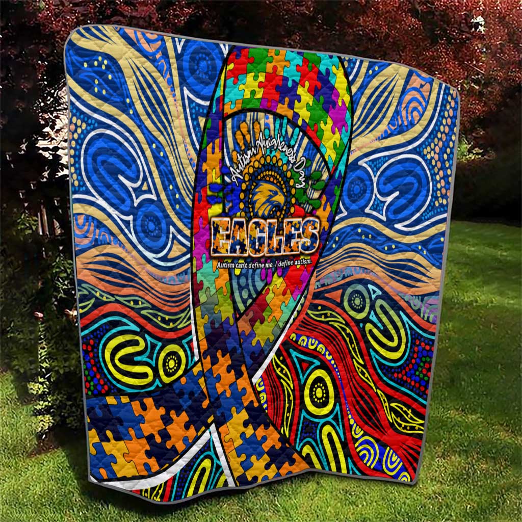 Autism Awareness Australia West Coast Eagles Quilt Aboriginal Indigenous Art