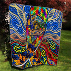 Autism Awareness Australia West Coast Eagles Quilt Aboriginal Indigenous Art