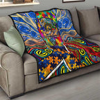 Autism Awareness Australia West Coast Eagles Quilt Aboriginal Indigenous Art