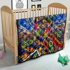 Autism Awareness Australia West Coast Eagles Quilt Aboriginal Indigenous Art