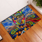 Autism Awareness Australia West Coast Eagles Rubber Doormat Aboriginal Indigenous Art