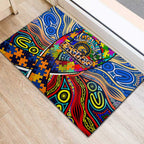 Autism Awareness Australia West Coast Eagles Rubber Doormat Aboriginal Indigenous Art