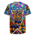 Autism Awareness Australia West Coast Eagles Rugby Jersey Aboriginal Indigenous Art