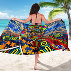 Autism Awareness Australia West Coast Eagles Sarong Aboriginal Indigenous Art