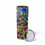 Autism Awareness Australia West Coast Eagles Skinny Tumbler Aboriginal Indigenous Art