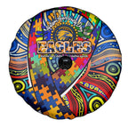 Autism Awareness Australia West Coast Eagles Spare Tire Cover Aboriginal Indigenous Art