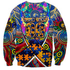 Autism Awareness Australia West Coast Eagles Sweatshirt Aboriginal Indigenous Art