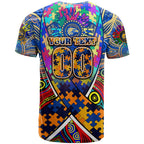 Autism Awareness Australia West Coast Eagles T Shirt Aboriginal Indigenous Art