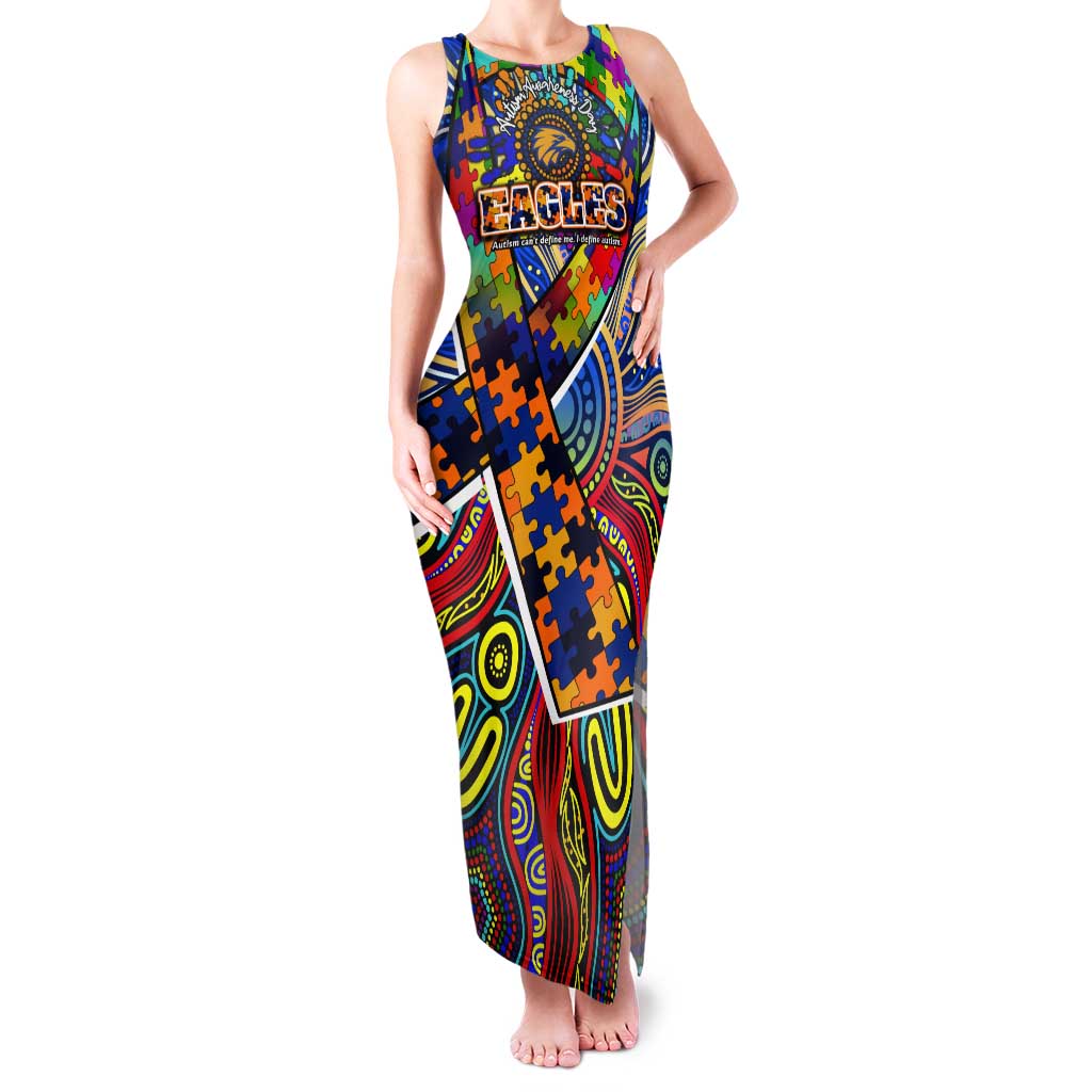 Autism Awareness Australia West Coast Eagles Tank Maxi Dress Aboriginal Indigenous Art
