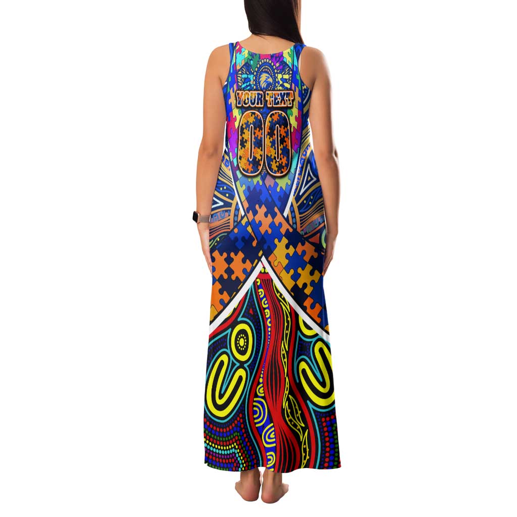 Autism Awareness Australia West Coast Eagles Tank Maxi Dress Aboriginal Indigenous Art