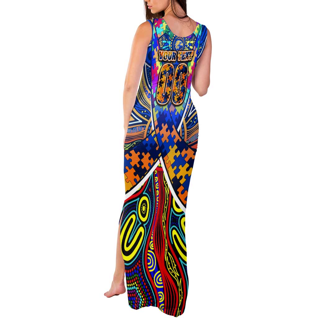 Autism Awareness Australia West Coast Eagles Tank Maxi Dress Aboriginal Indigenous Art