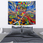 Autism Awareness Australia West Coast Eagles Tapestry Aboriginal Indigenous Art