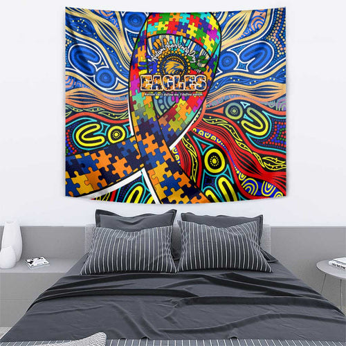 Autism Awareness Australia West Coast Eagles Tapestry Aboriginal Indigenous Art