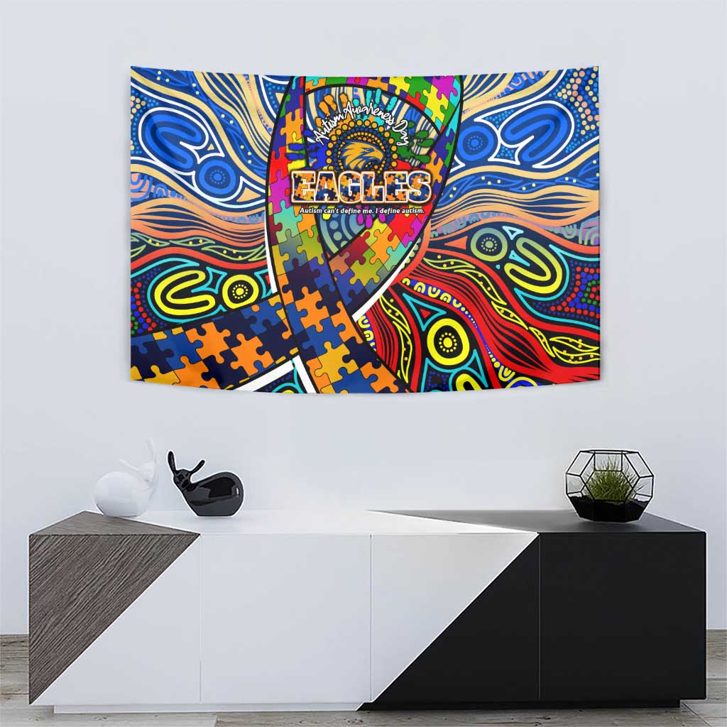 Autism Awareness Australia West Coast Eagles Tapestry Aboriginal Indigenous Art