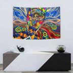 Autism Awareness Australia West Coast Eagles Tapestry Aboriginal Indigenous Art