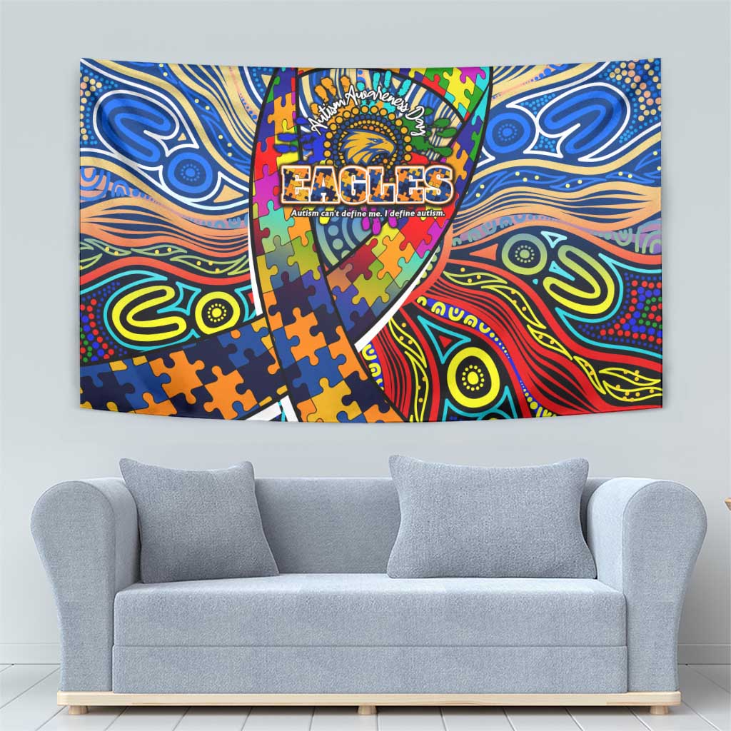 Autism Awareness Australia West Coast Eagles Tapestry Aboriginal Indigenous Art
