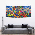 Autism Awareness Australia West Coast Eagles Tapestry Aboriginal Indigenous Art