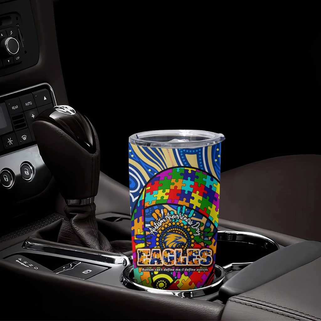 Autism Awareness Australia West Coast Eagles Tumbler Cup Aboriginal Indigenous Art