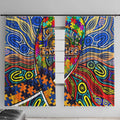 Autism Awareness Australia West Coast Eagles Window Curtain Aboriginal Indigenous Art