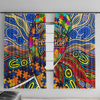Autism Awareness Australia West Coast Eagles Window Curtain Aboriginal Indigenous Art