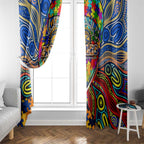 Autism Awareness Australia West Coast Eagles Window Curtain Aboriginal Indigenous Art