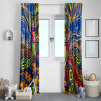 Autism Awareness Australia West Coast Eagles Window Curtain Aboriginal Indigenous Art