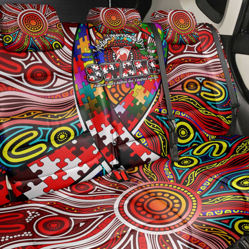 Autism Awareness Australia Sydney Swans Back Car Seat Cover Aboriginal Indigenous Art