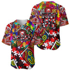 Autism Awareness Australia Sydney Swans Baseball Jersey Aboriginal Indigenous Art