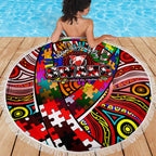 Autism Awareness Australia Sydney Swans Beach Blanket Aboriginal Indigenous Art