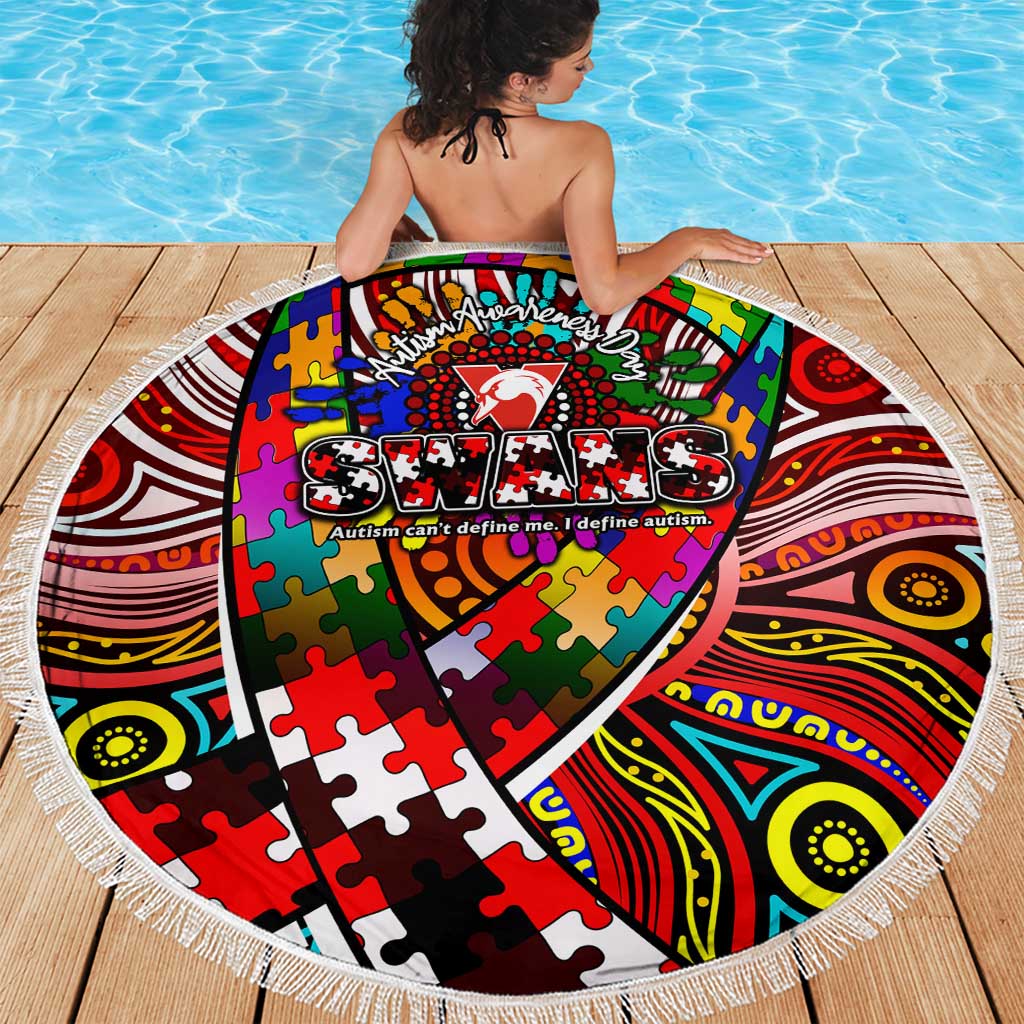 Autism Awareness Australia Sydney Swans Beach Blanket Aboriginal Indigenous Art