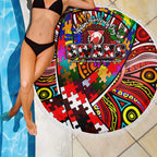 Autism Awareness Australia Sydney Swans Beach Blanket Aboriginal Indigenous Art