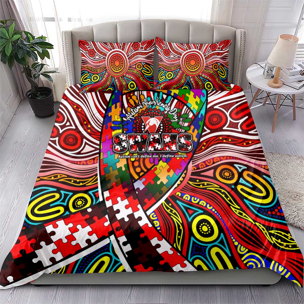 Autism Awareness Australia Sydney Swans Bedding Set Aboriginal Indigenous Art