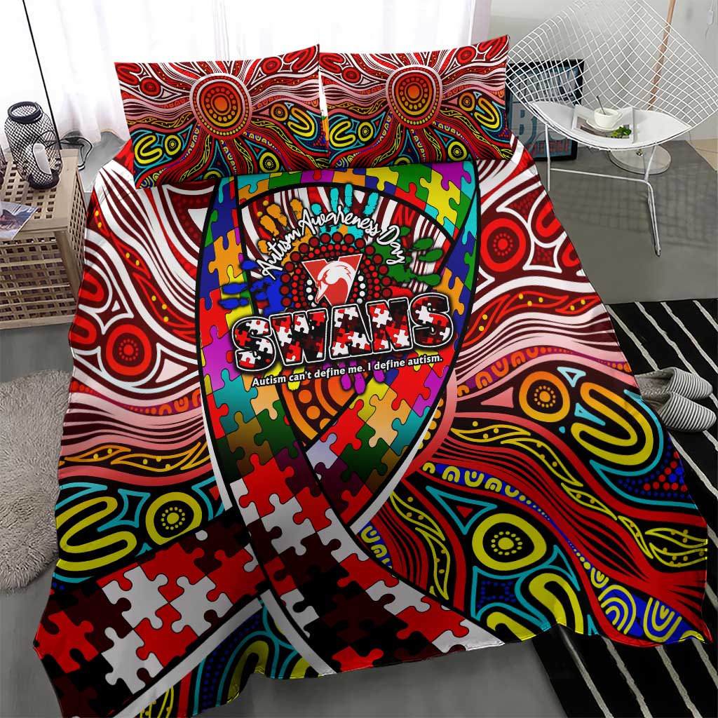 Autism Awareness Australia Sydney Swans Bedding Set Aboriginal Indigenous Art