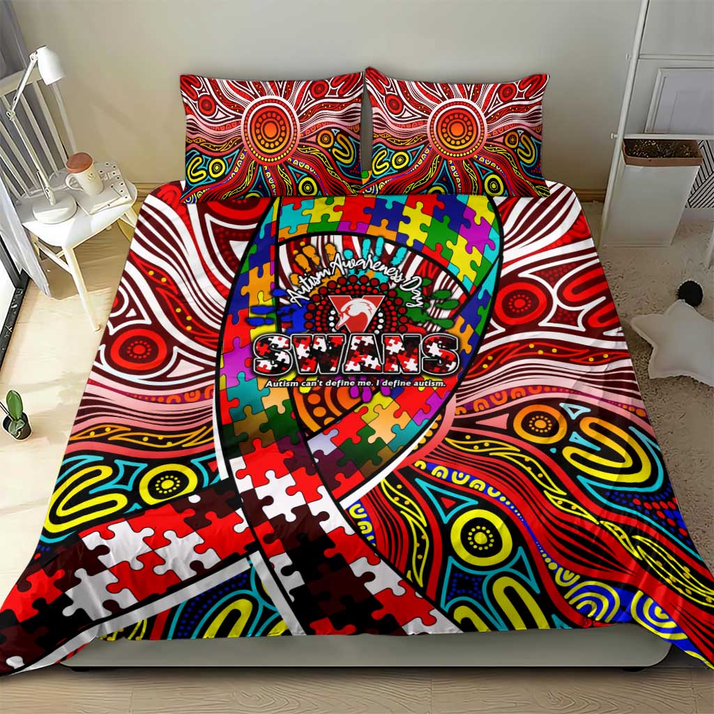 Autism Awareness Australia Sydney Swans Bedding Set Aboriginal Indigenous Art