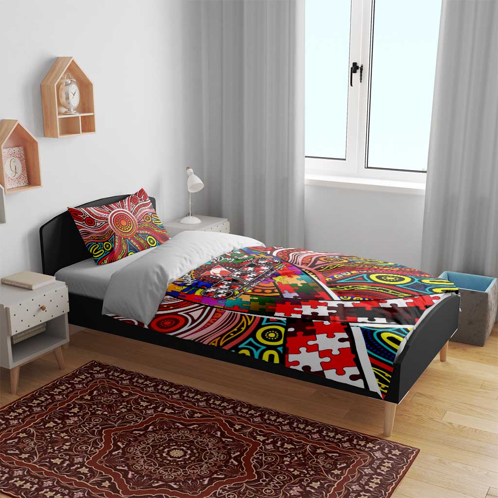 Autism Awareness Australia Sydney Swans Bedding Set Aboriginal Indigenous Art