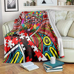 Autism Awareness Australia Sydney Swans Blanket Aboriginal Indigenous Art