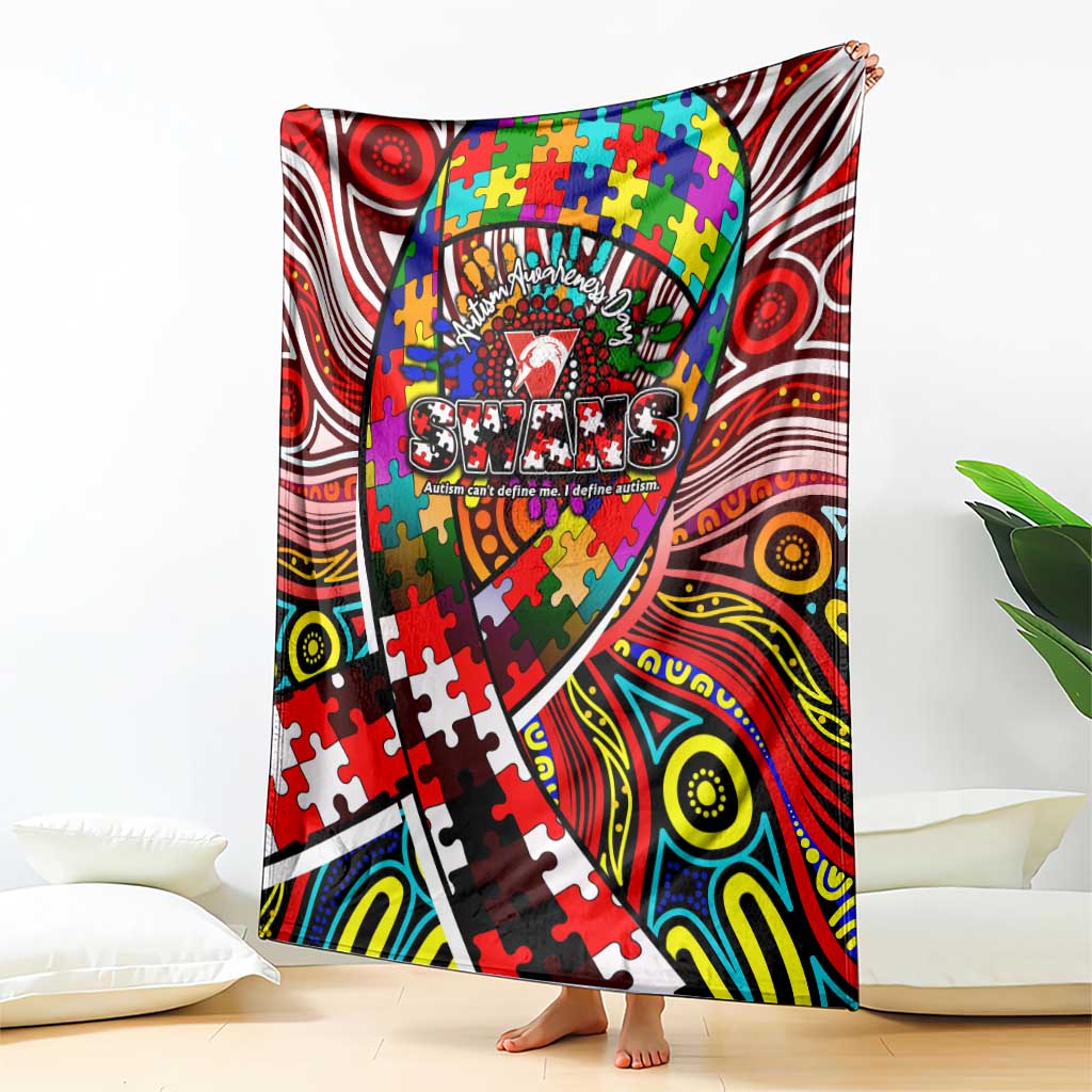 Autism Awareness Australia Sydney Swans Blanket Aboriginal Indigenous Art