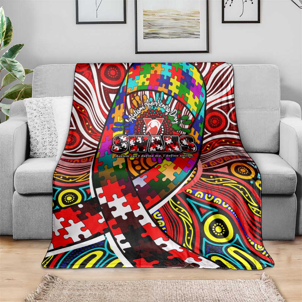 Autism Awareness Australia Sydney Swans Blanket Aboriginal Indigenous Art