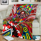 Autism Awareness Australia Sydney Swans Blanket Aboriginal Indigenous Art