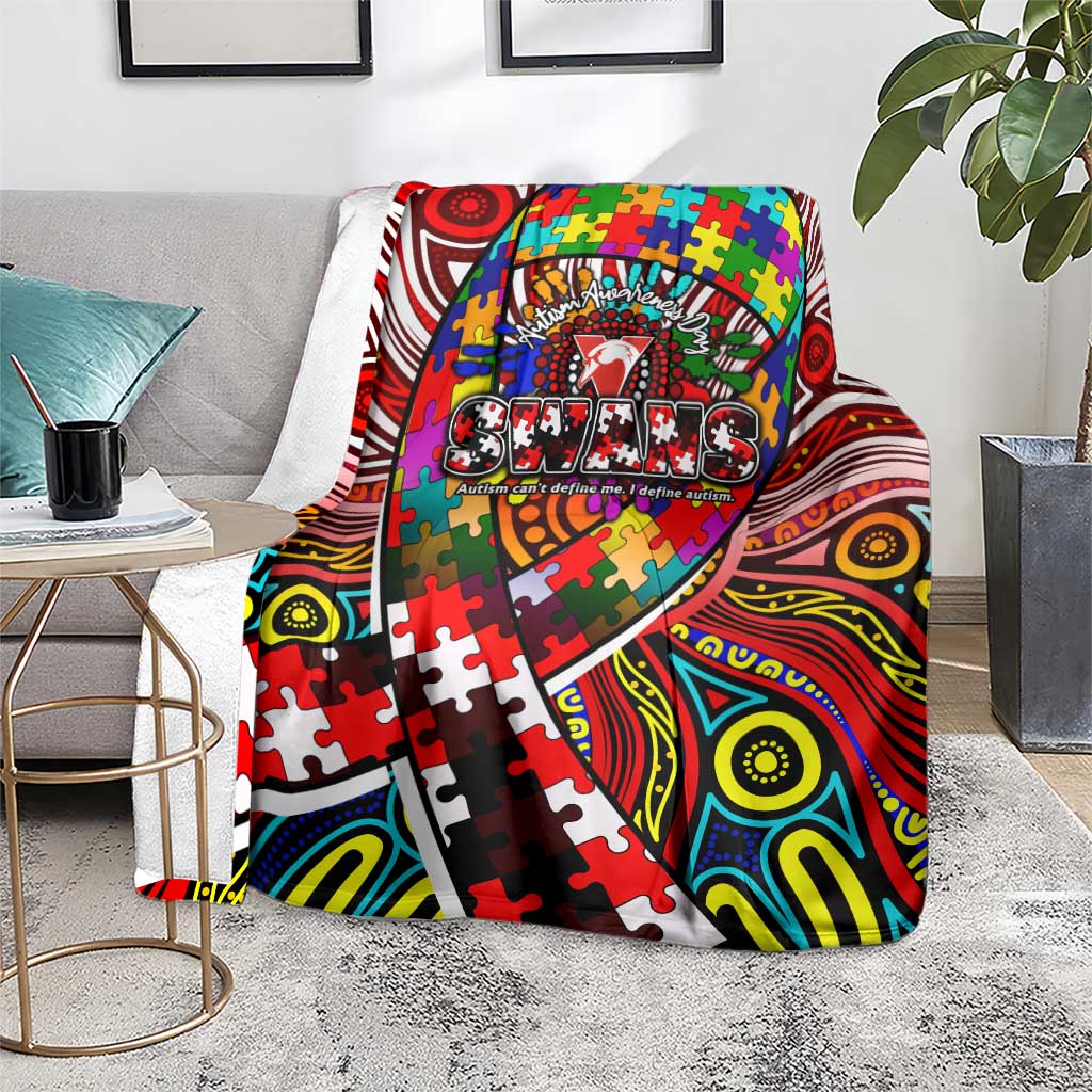 Autism Awareness Australia Sydney Swans Blanket Aboriginal Indigenous Art