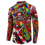 Autism Awareness Australia Sydney Swans Button Sweatshirt Aboriginal Indigenous Art