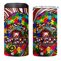 Autism Awareness Australia Sydney Swans 4 in 1 Can Cooler Tumbler Aboriginal Indigenous Art