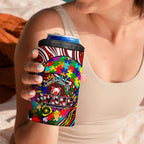 Autism Awareness Australia Sydney Swans 4 in 1 Can Cooler Tumbler Aboriginal Indigenous Art