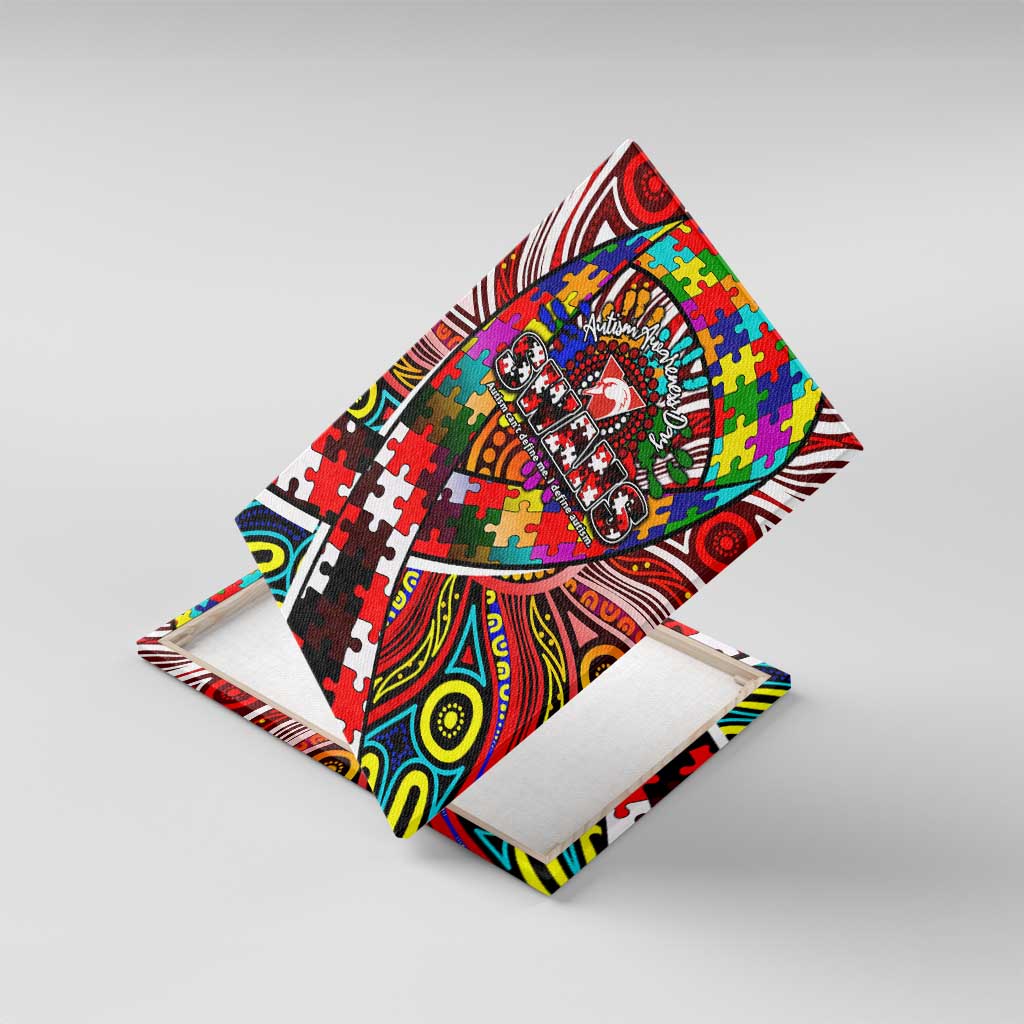 Autism Awareness Australia Sydney Swans Canvas Wall Art Aboriginal Indigenous Art