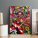 Autism Awareness Australia Sydney Swans Canvas Wall Art Aboriginal Indigenous Art