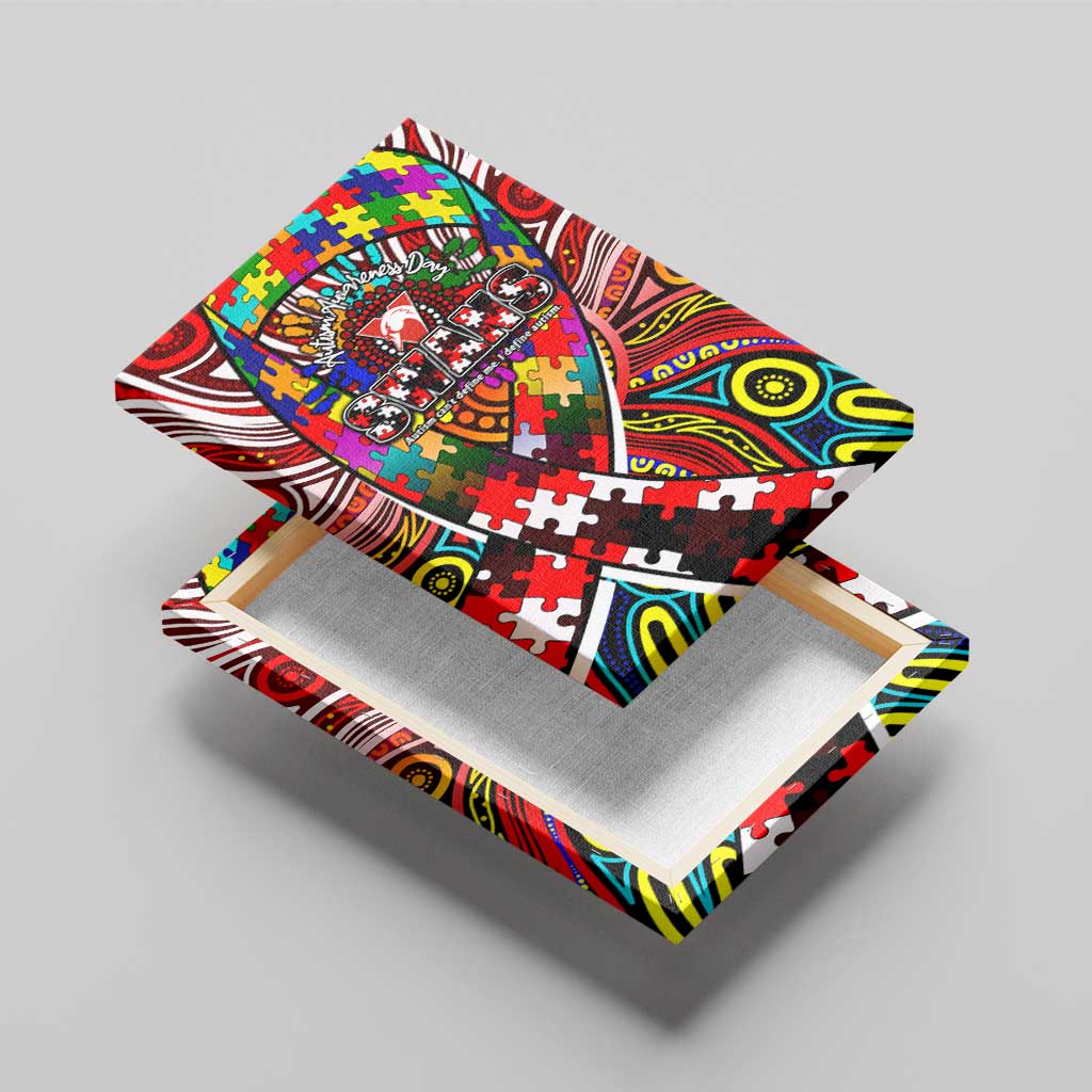 Autism Awareness Australia Sydney Swans Canvas Wall Art Aboriginal Indigenous Art
