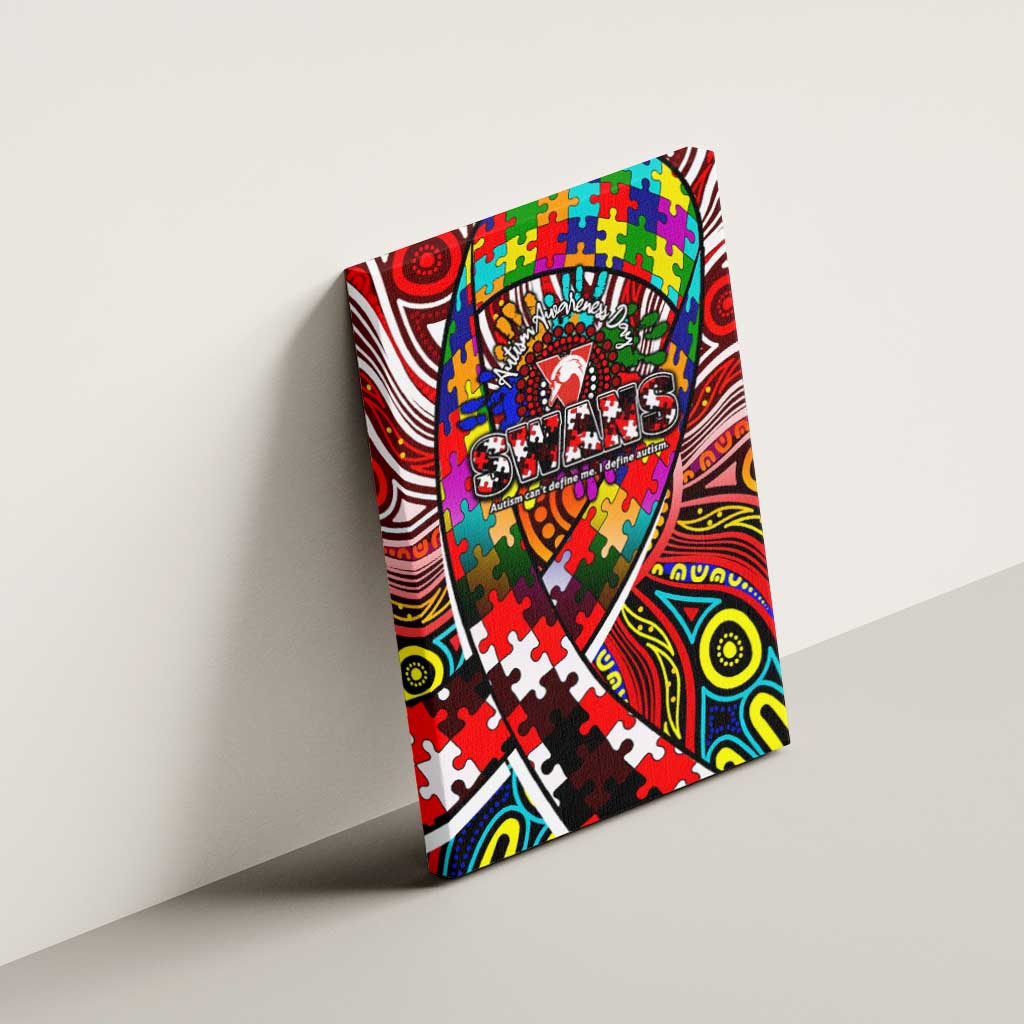 Autism Awareness Australia Sydney Swans Canvas Wall Art Aboriginal Indigenous Art