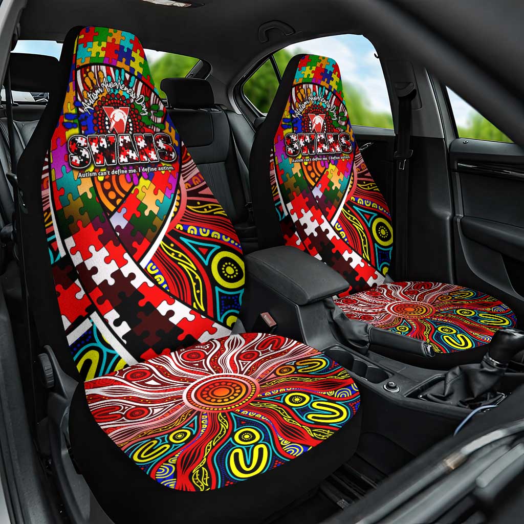 Autism Awareness Australia Sydney Swans Car Seat Cover Aboriginal Indigenous Art
