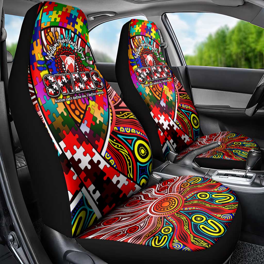Autism Awareness Australia Sydney Swans Car Seat Cover Aboriginal Indigenous Art